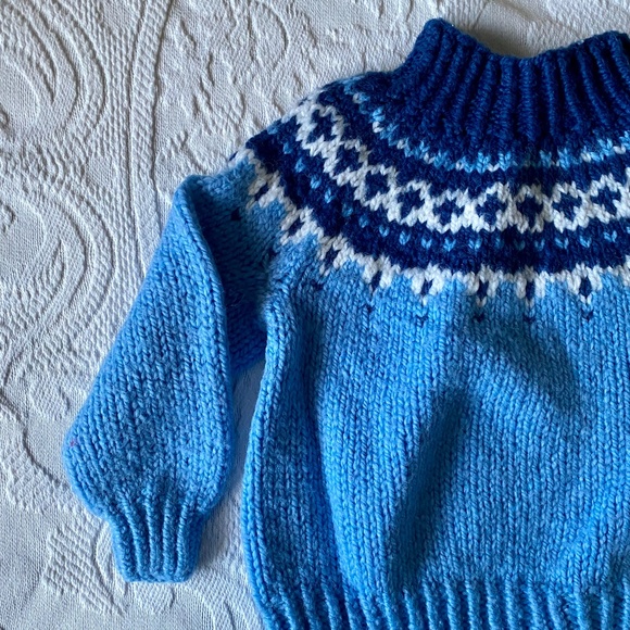Vintage Hand Knit 2T Sweater - Picture 1 of 7